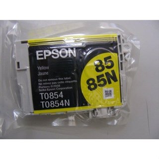 裸裝EPSON 85N T0854 T0854N 原廠黃色墨水匣 適用:EPSON PHOTO 1390