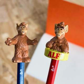 【ALF筆/阿福筆 】美國喜劇影集 家有阿福 外星人 紅藍鉛筆 文具用品 小玩具 美式復古模型收藏老物