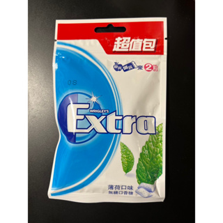 Extra 潔淨無糖口香糖 超值包62g 大包 薄荷口味/哈密瓜