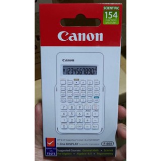 【CANON】原價990！ 特價熱賣款 日本 佳能 F-605 工程用/一般用/商用多功能計算機 白色美觀 輕巧好攜帶