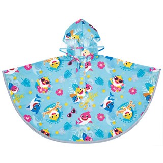 *小波日貨*現貨臺灣出貨 日本 Skater baby shark 斗篷式 兒童雨衣 90cm 適合身高80~100CM