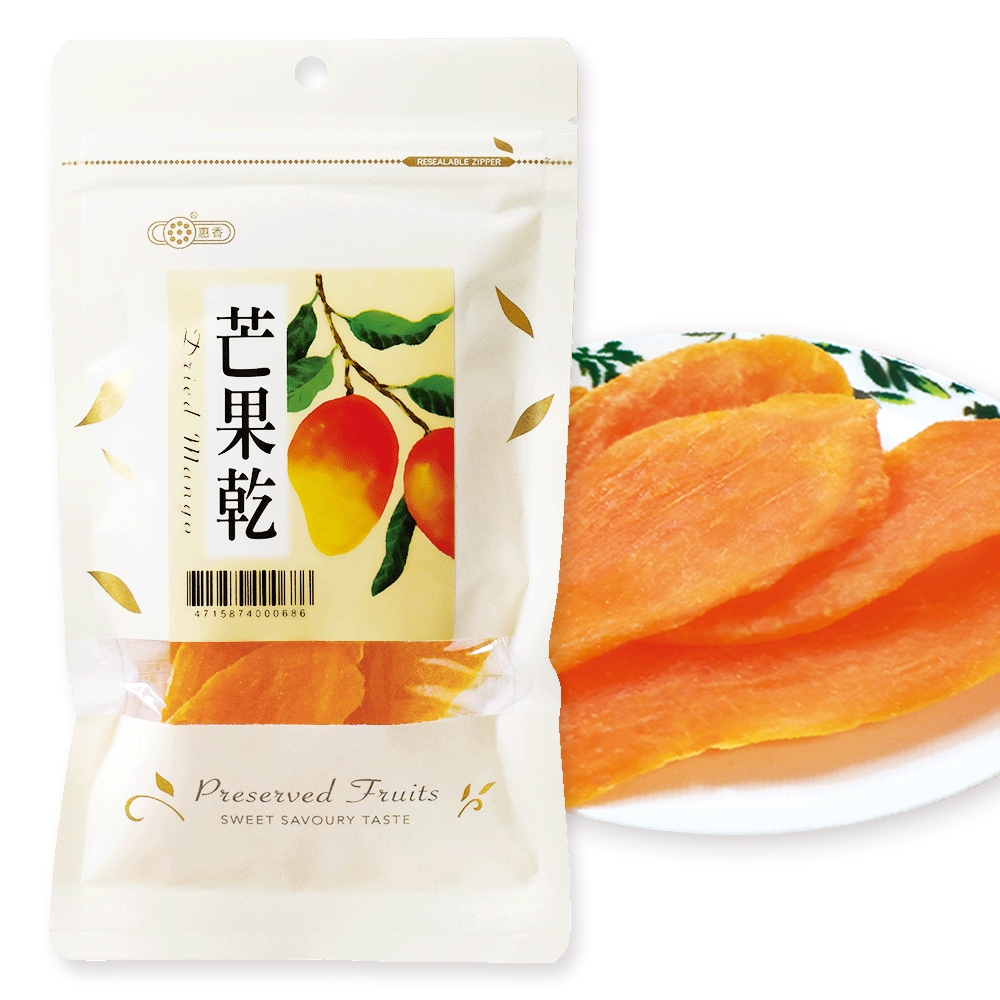 【惠香】芒果乾100g/包 蜜餞 果乾 水果乾 袋裝蜜餞 古早味 泰國芒果乾 零食