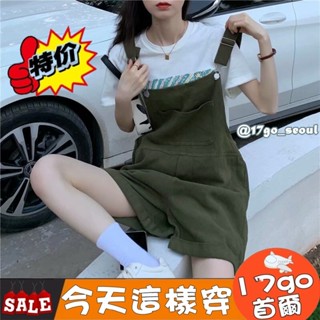 臺灣現貨🔥 A46 吊帶褲 韓版復古工裝吊帶牛仔短褲 背帶褲 闊腿褲 連身短褲 牛仔吊帶褲 寬鬆吊帶褲 減齡可愛吊帶寬褲