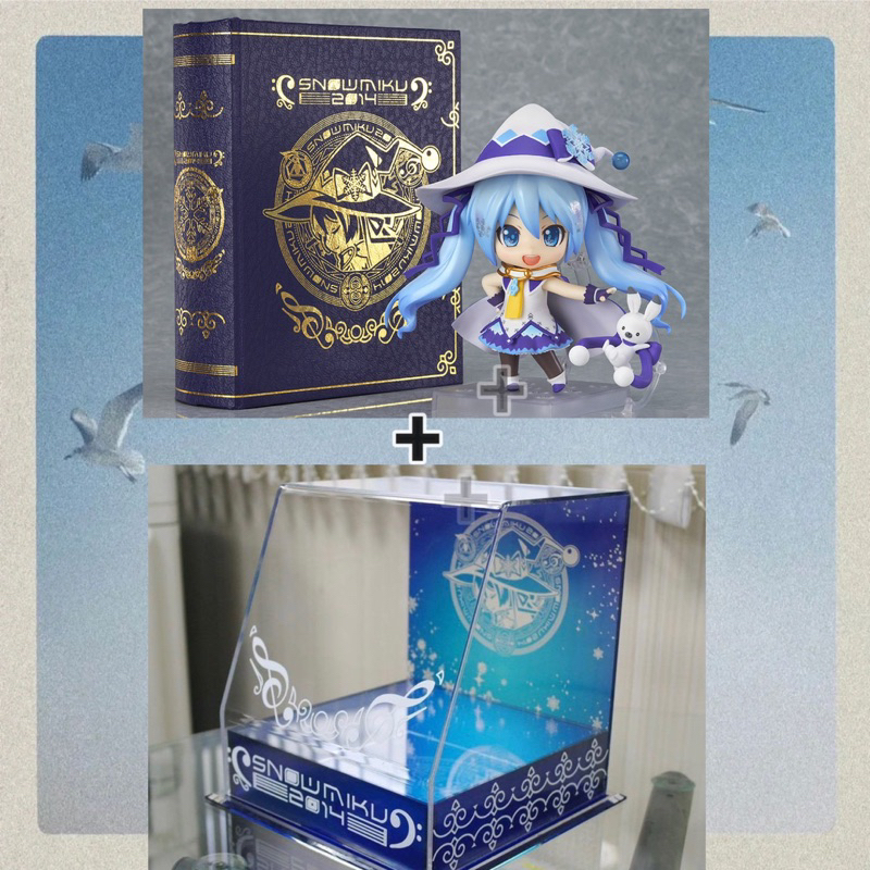 【日版／全新現貨】【黏土人＋專屬展示盒】GSC 好微笑 雪初音 2014 魔法少女 黏土人 正版 snow miku