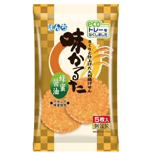 日本少爺蜂蜜醬油/辛明太子米果95g-5入裝