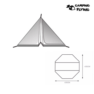 MOBIGADEN 紀元280配件 A塔帳 金字塔帳 庇護所 印地安帳 台灣現貨 campingflying 想露飛飛