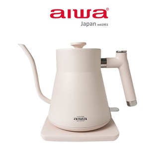 AIWA 愛華 0.8L 鵝頸手沖電茶壼 AA-K21G（黑、白2色）