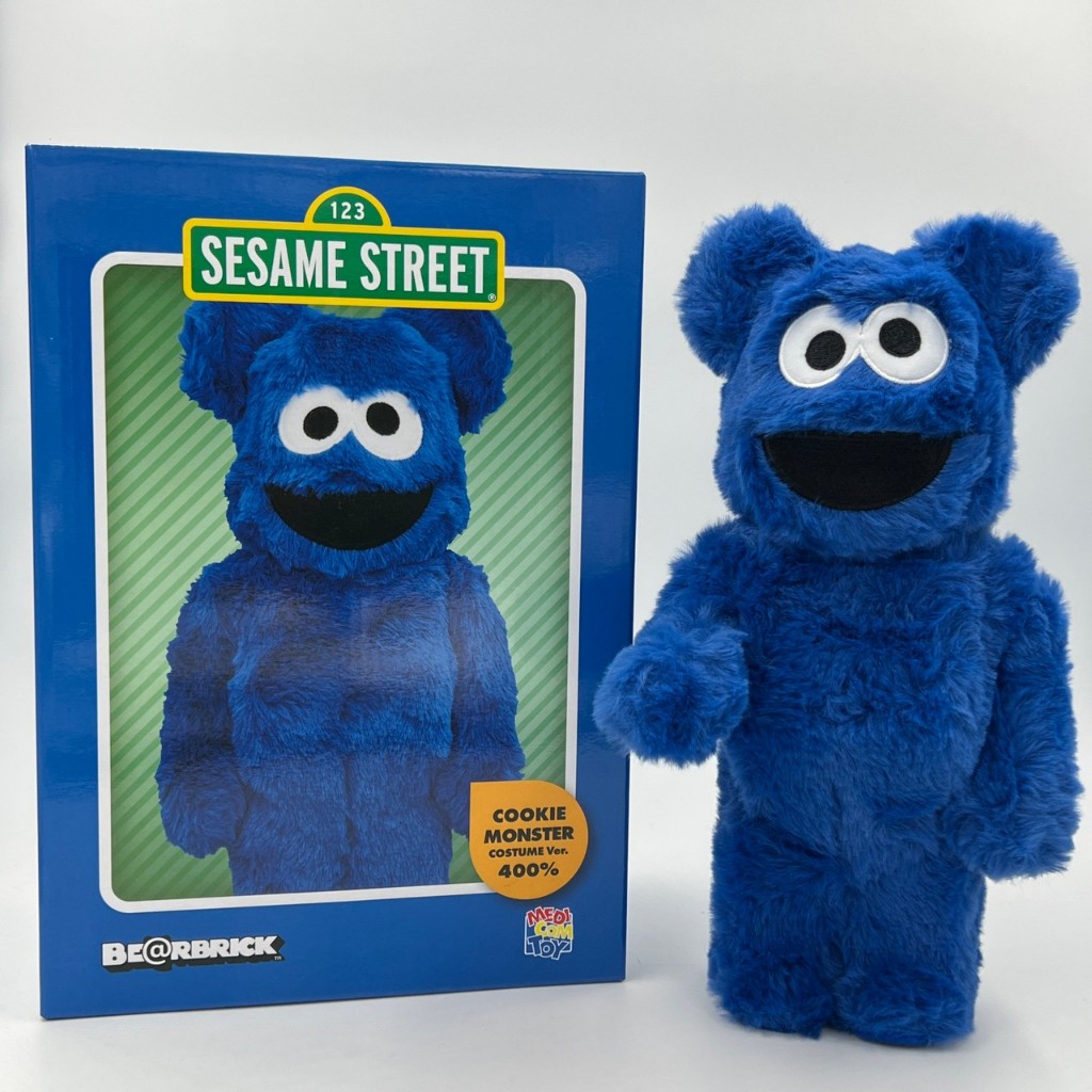 Be@rbrick BEARBRICK Cookie Monster 芝麻街 餅乾怪獸 絨毛400%