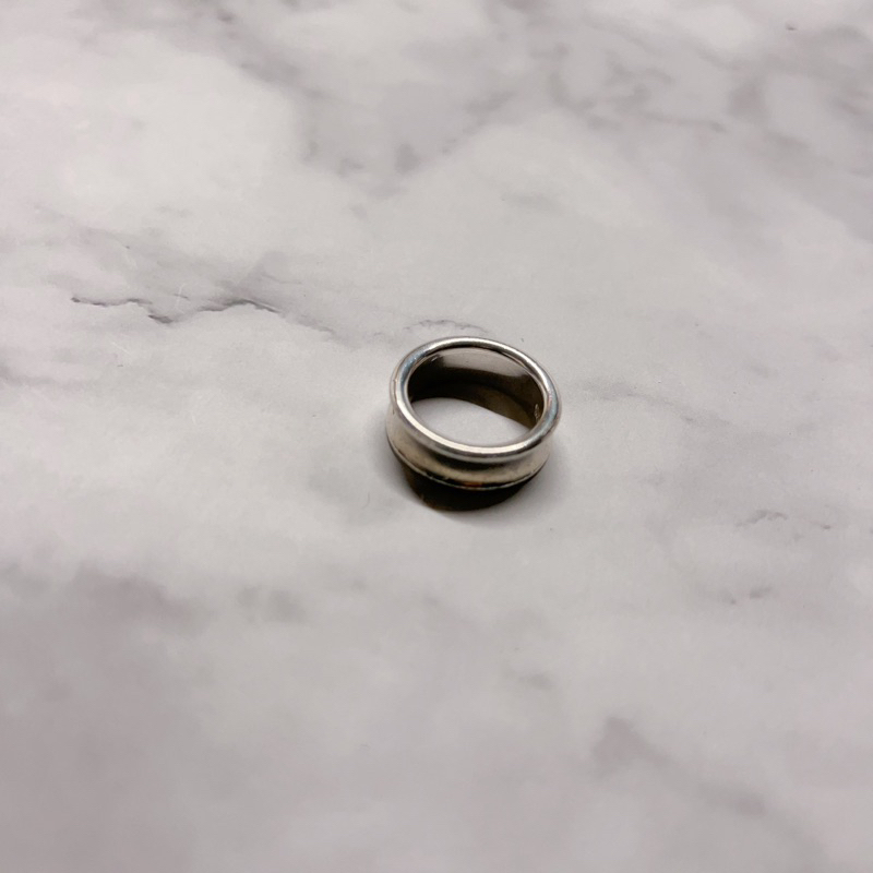 日本二手正品Tiffany&amp;co1837width ring 寬版純銀戒指 Tiffany戒指 Tiffany配件