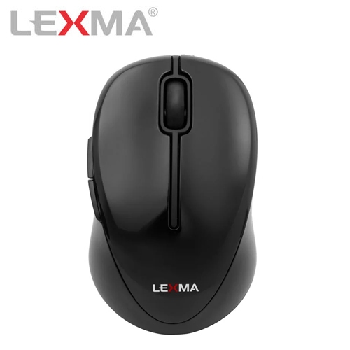 【LEXMA 雷馬】M300R 2.4G無線光學滑鼠-黑 辦公用 滑鼠 美商雷馬