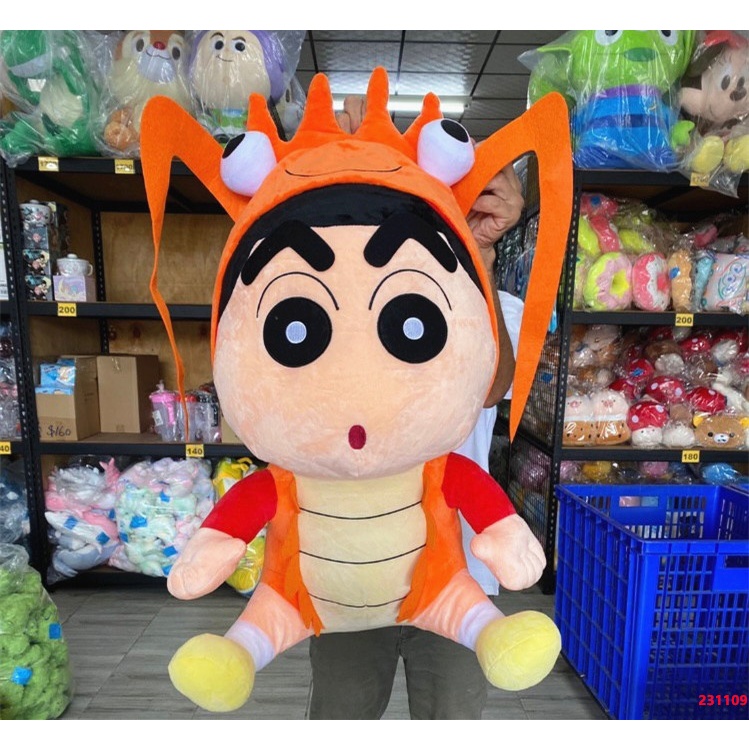 蠟筆小新龍蝦裝娃娃 24吋 蠟筆小新大龍蝦 龍蝦裝蠟筆小新 大龍蝦蠟筆 小新蠟筆小新龍蝦裝 超大蠟筆小新 蠟筆小新娃娃