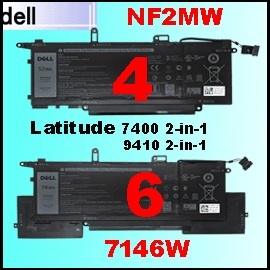 Dell 7146W NF2MW 原廠電池 戴爾 Latitude 7400 9410 2-in-1 P110G001