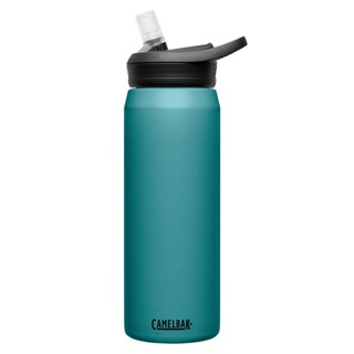 【美國CamelBak】750ml eddy+不鏽鋼多水吸管保溫瓶(保冰)-潟湖藍 / CB2809405075