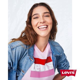 Levis 女款 短袖T恤 Logo印花 粉紅 17369-0723