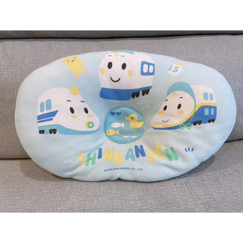 《二手》三麗鷗/新幹線嬰兒枕頭/寶寶頭型枕