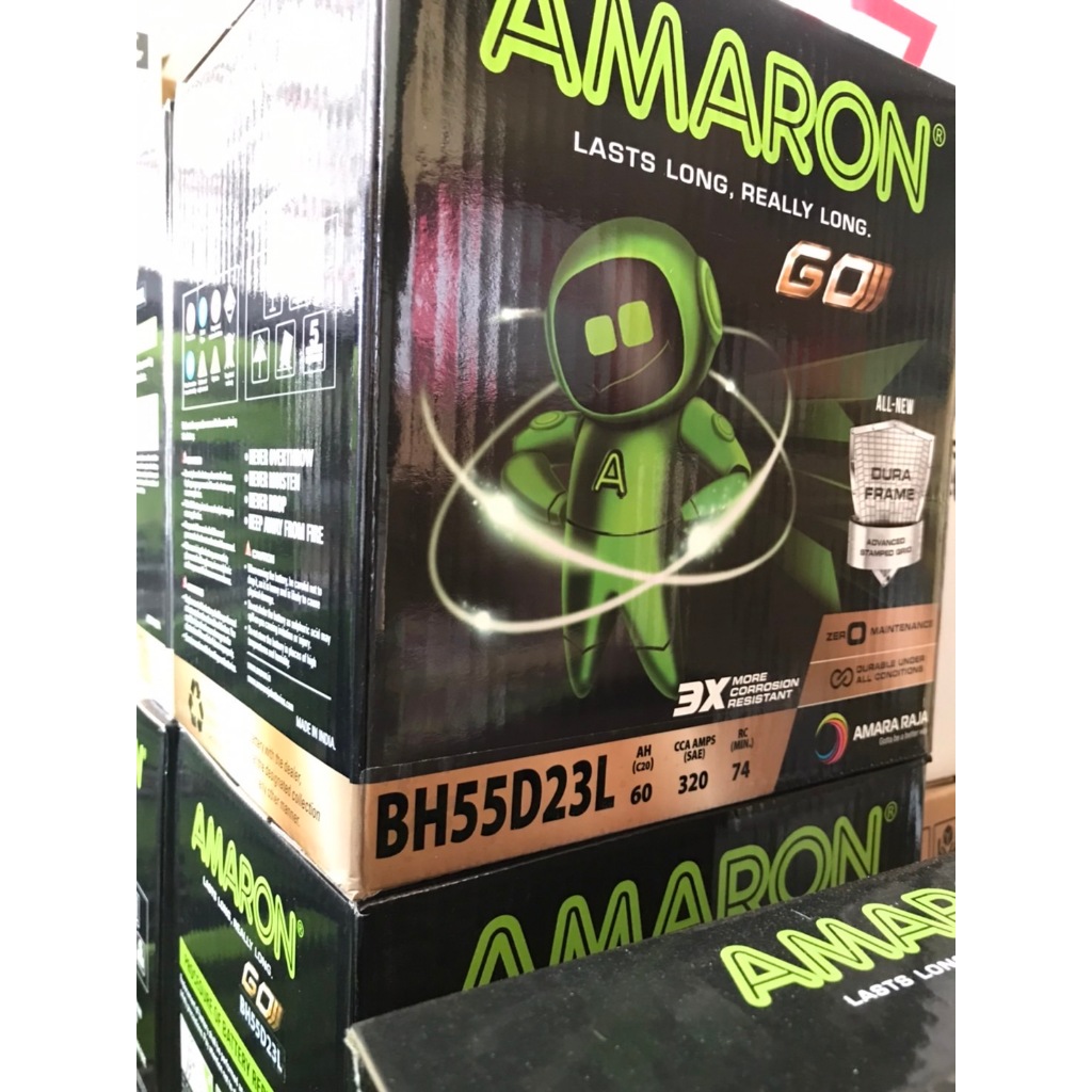 【優選電池】👍2024最新👍愛馬龍AMARON 55D23L(12V60AH)銀合金汽車電池