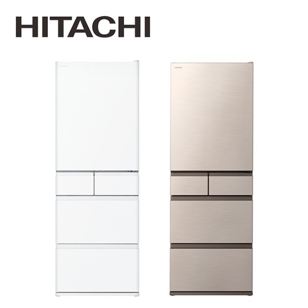 HITACHI 日立 (送基本安裝)『RHS49NJ』475L 日本原裝 變頻 五門冰箱 消光白/星燦金