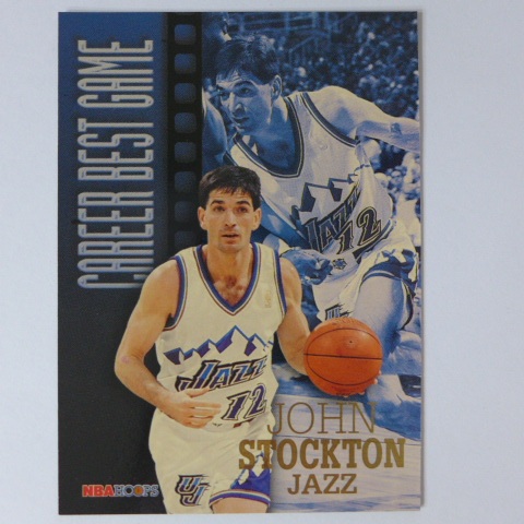 ~John Stockton/約翰·史塔克頓~助攻王/名人堂/老史 1997年HOOPS.NBA籃球卡
