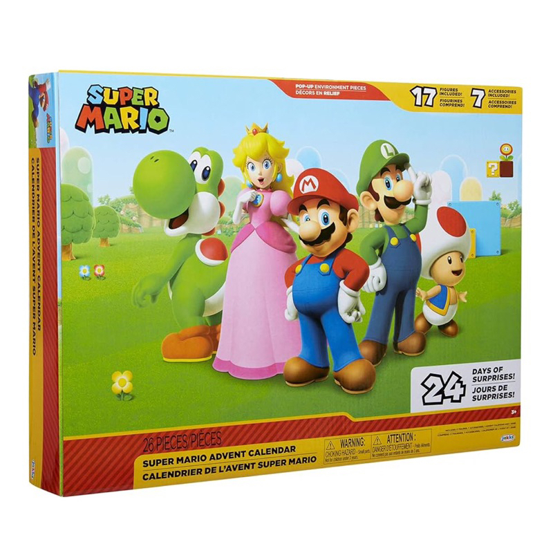 ｜現貨｜超級瑪利歐倒數日曆 Super Mario 超級瑪莉歐公仔組 任天堂 聖誕倒數日曆