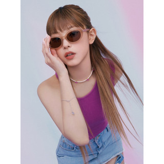 CARIN韓系太陽眼鏡【韓國CARIN】韓星NewJeans同款-韓系眼鏡 韓系太陽眼鏡 KRISTEN R 白奶茶