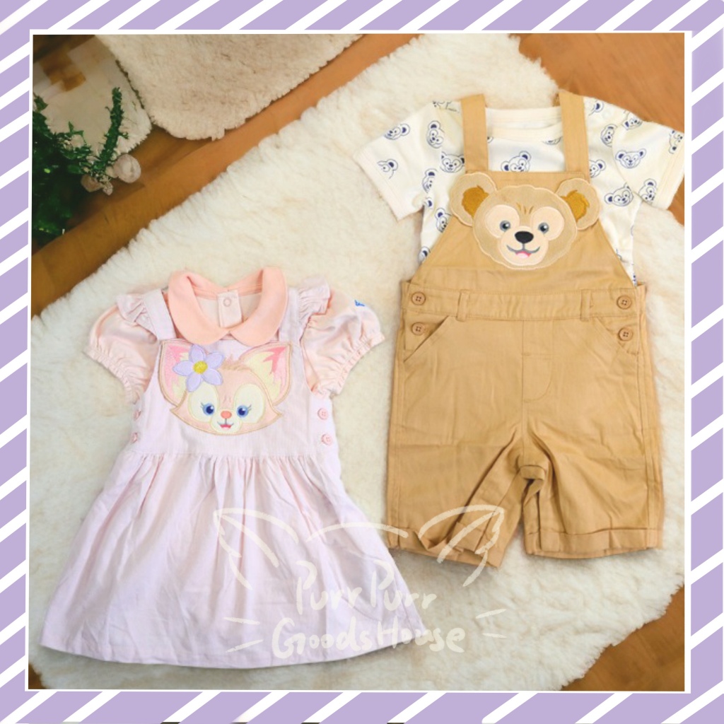 Purr預購✈️香港迪士尼限定 寶寶連身套裝 連體衣 達菲熊玲娜貝兒 嬰兒衣服 滿月 百日禮