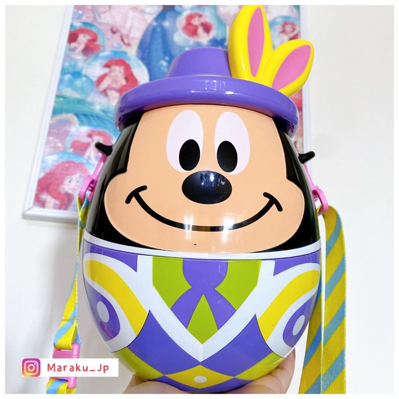 絕版品🇯🇵日本東京迪士尼樂園限定 2014 復活節 米奇 彩蛋 爆米花桶 置物桶 發票桶 收納盒