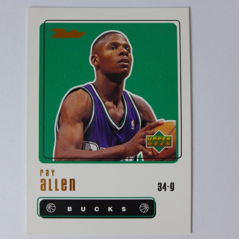 ~Ray Allen/雷•艾倫~名人堂.三分王.雷槍 1999年UD RETIO.NBA籃球卡