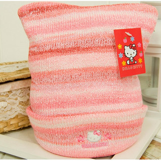 【DJ媽咪】日本製造 三麗鷗 Hello kitty 凱蒂貓 兒童 針織帽 圍巾組 毛帽 圍巾 反摺帽