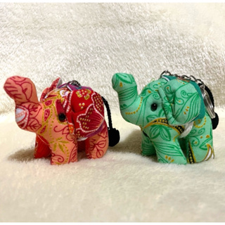 泰國 手工製作 可愛當地小物 大象可愛鑰匙圈吊飾