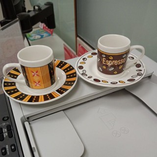 Espresso咖啡杯盤組（2杯、2盤）