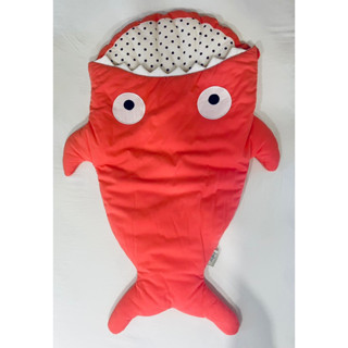 [二手] 西班牙Babybites 鯊魚咬一口 珊瑚色 輕量版 幼兒睡袋