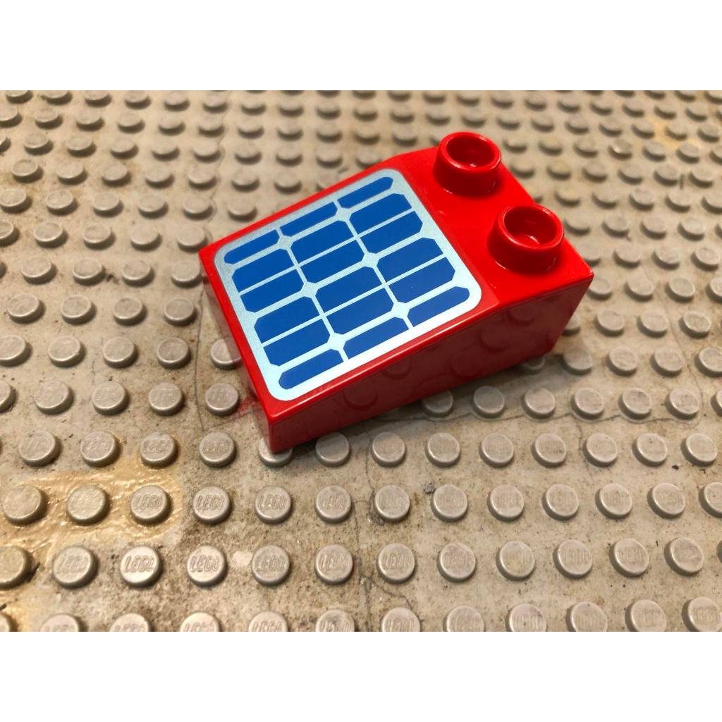 【點點小豆】lego 樂高積木 DUPLO 得寶 標誌 屋頂 太陽能板 一個 如圖！