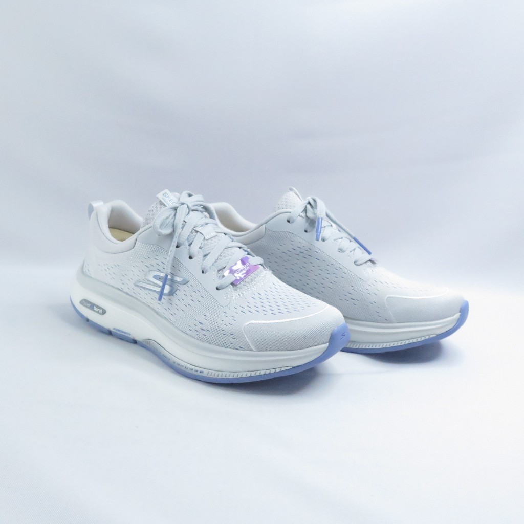 SKECHERS 124933GYLB GO WALK WORKOUT WALKER 女 頂級健走鞋 足弓 銀灰