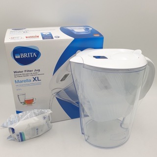 【德國BRITA】3.5公升 Marella XL濾水壺含1入濾芯(白色)