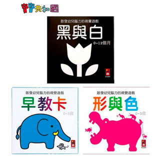 風車圖書 啟發幼兒腦力的視覺遊戲 黑與白/形與色 啟蒙 視覺辨識 開發腦力 適齡0~3Y 原廠公司貨 寶寶共和國
