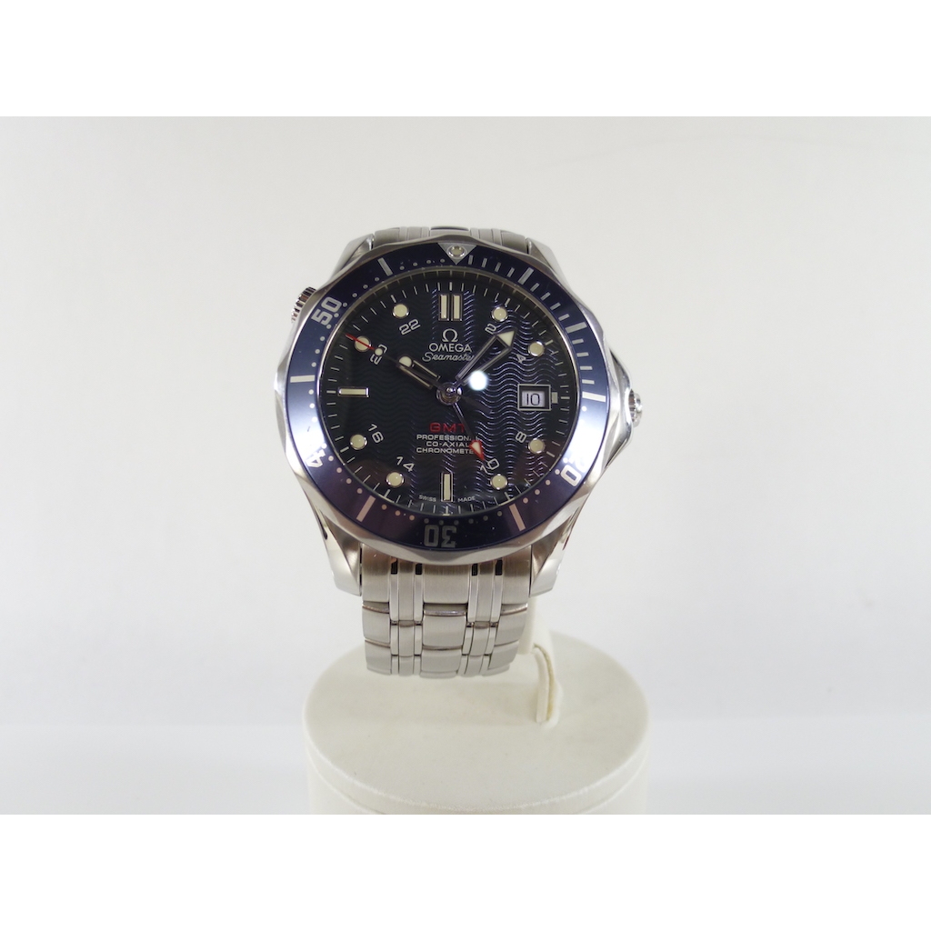 [卡貝拉精品交流] OMEGA 歐米茄 海馬 Seamaster 潛水機械錶 男錶 GMT 藍面 300米 正品
