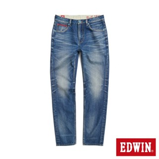 EDWIN 男款 BLUE TRIP系列 深色修身直筒牛仔褲(中古藍)