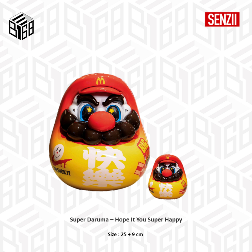 [B168預購] SENZII TOY Super Daruma 馬力歐超級達摩 超級快樂版本