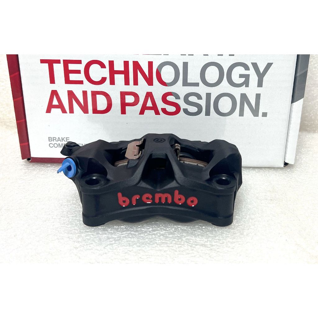 BREMBO Stylema 灰底紅 一體輻射卡鉗 (左卡) 孔距100mm 新款M50/M50/M50S