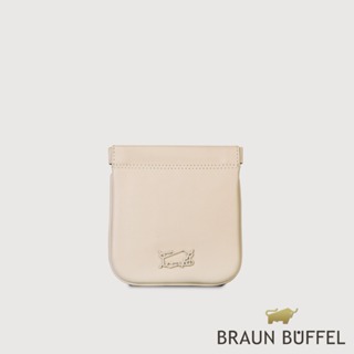 【BRAUN BUFFEL 德國小金牛】台灣總代理 朋馬氏 萬用包-粉筆白/BF825-710-CK