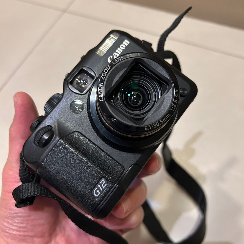 (損品) CANON佳能 PowerShot G12翻轉 自拍鏡頭 類單眼 數位相機