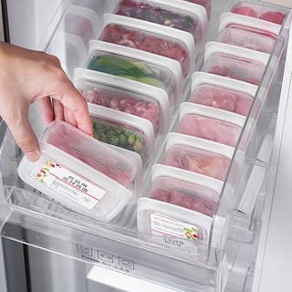 【臺灣現貨火速寄出】廚房冰箱收納盒 食品級冷凍專用保鮮盒 廚房分格整理 密封凍肉盒抗菌 可微波