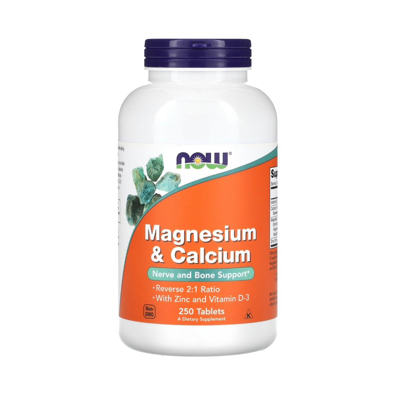 (現貨)Now Foods 鎂鈣營養片 Magnesium &amp; Calcium 250粒