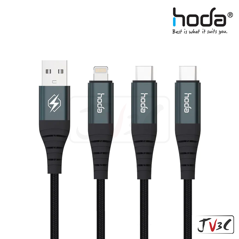 hoda 快充編織線 適用 iPhone 快充線 PD USB Lightning 蘋果線 充電線 傳輸線