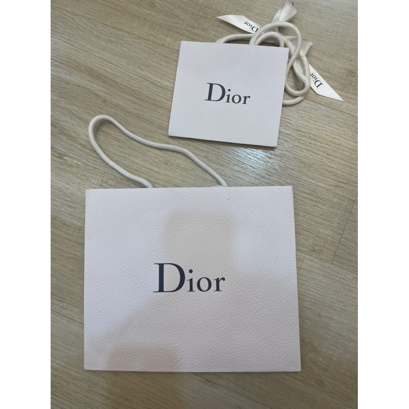 專櫃Dior紙袋含緞帶