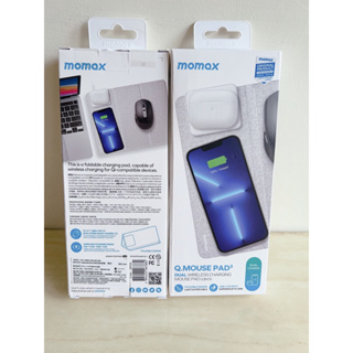 全新 MOMAX Q.Mouse Pad 無線充電滑鼠墊 淺灰