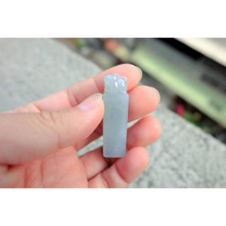 A貨翡翠 冰糯種 湖水綠 質地細緻 貔貅 可愛小貔貅 翡翠 印章 玉印 （保證A貨）