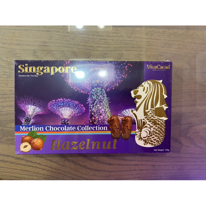 新加坡魚尾獅噴泉榛果巧克力伴手禮聖誕交換禮物情人節禮物