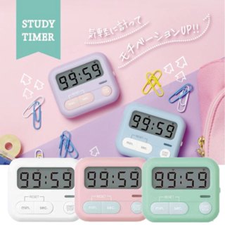 【現貨】日本 SONiC 迷你計時器 計時器 5色 學習計時器 靜音