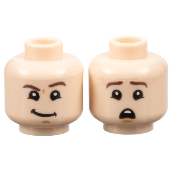 【小荳樂高】LEGO 淡膚色 胖嘟嘟 人頭/人偶頭 Head 3626cpb2660